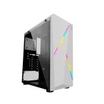 Gabinete Hype Legend Revolution White + 2 Ventiladores y Controlador