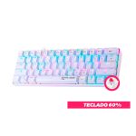 Teclado HypeLegend Rebel 60% White Outemu Red