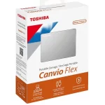 Disco Portátil Toshiba Canvio Flex, 4TB, USB 3.0, Velocidad de Transferencia 5GB/s, Silver